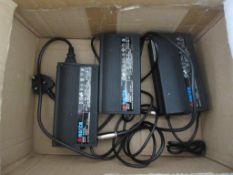 3 Merits HP8204B chargers for the Shoprider mobility scooters