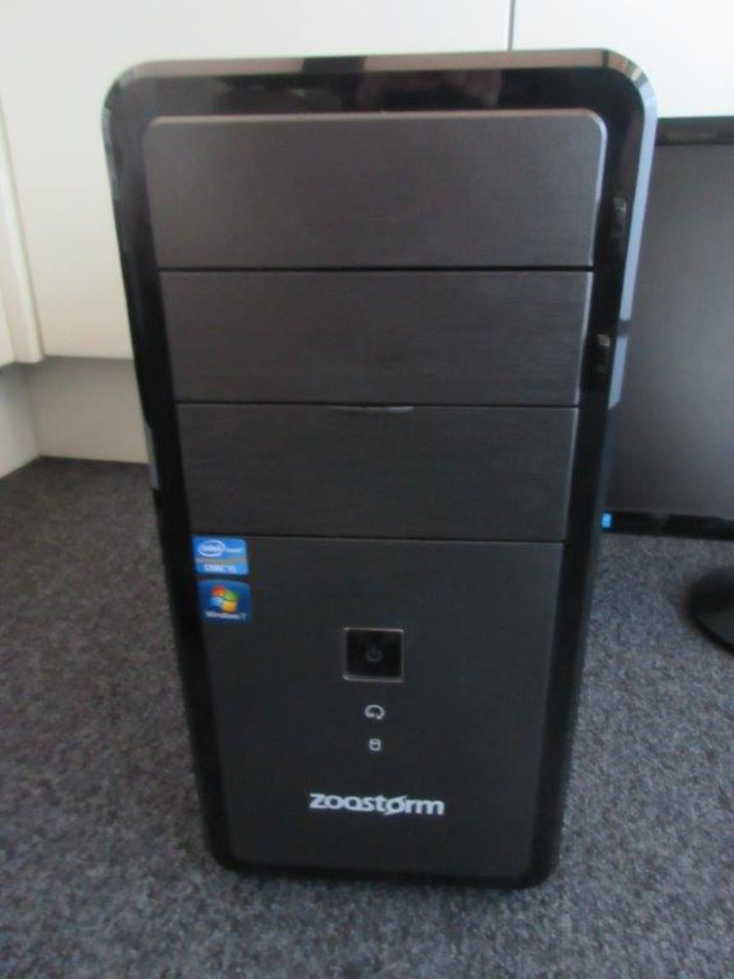 Zoostorm tower desktop computer with flat screen monitor incorporating i5 processor - Image 3 of 4