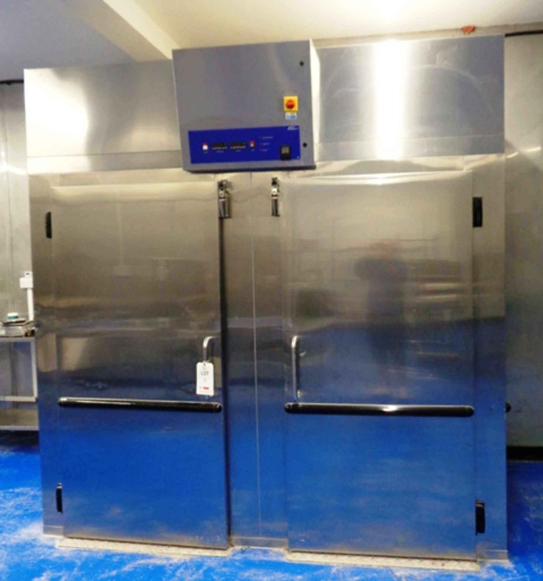 Williams twin door, stainless steel prover, approx. dimensions 2500 x 1500 x 2600mm (between 2016/