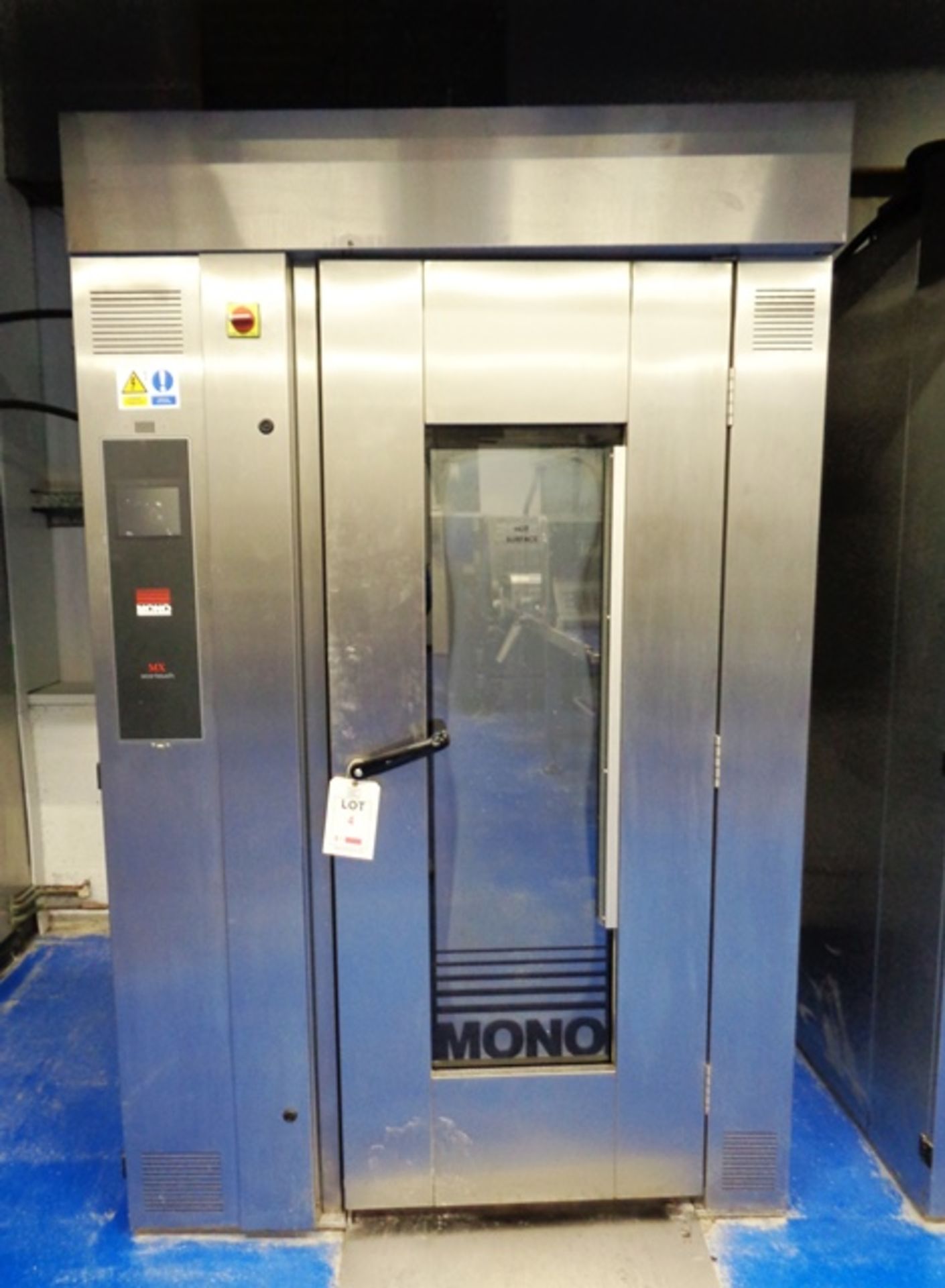 Mono MX Eco-touch electric rack oven, stainless steel, single door, digital touch screen control,