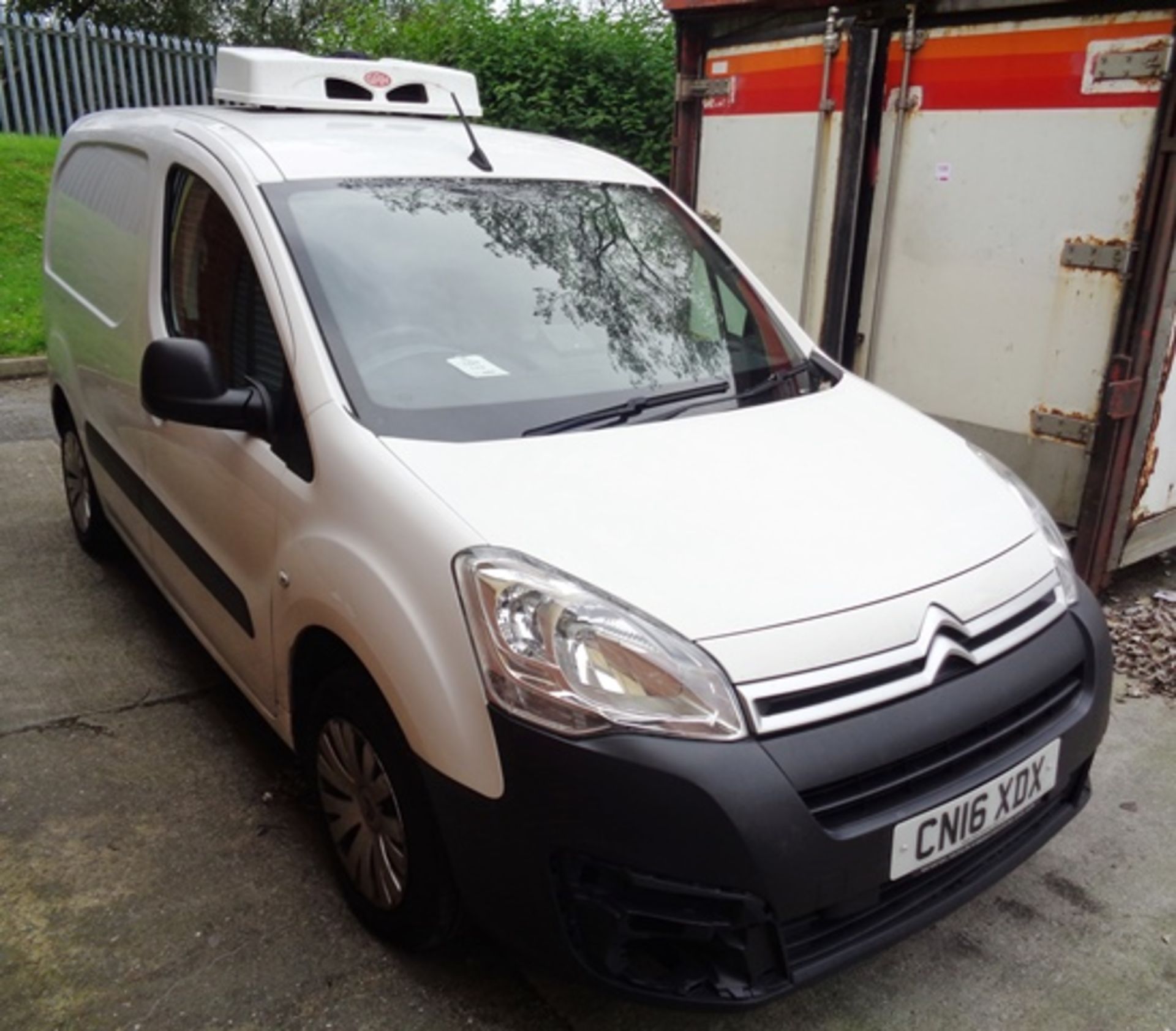 Citroen Berlingo 625 Enterprise Hdi refrigerated panel van. Reg. No: CN16 XDX. Recorded Mileage