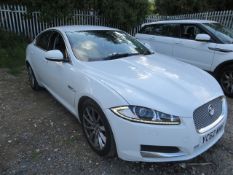 Jaguar XF Luxury D auto diesel 4 door saloon 2179cc Reg No YC62WNH DOR 14/12/2012 85,731 recorded