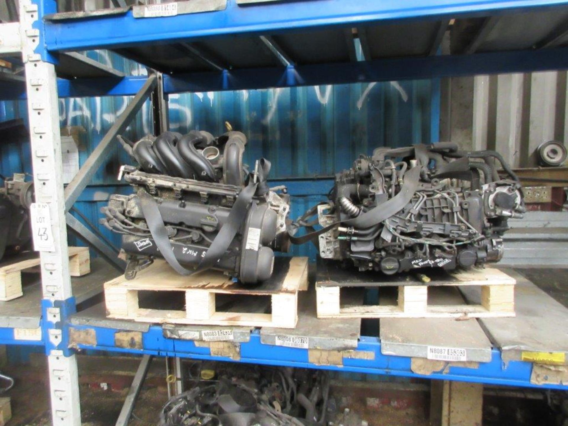13 assorted engines plus 2 bays of pallet racking including Z16 XER 1.6 Astra 07 Ecotec, HHDA - Image 6 of 6