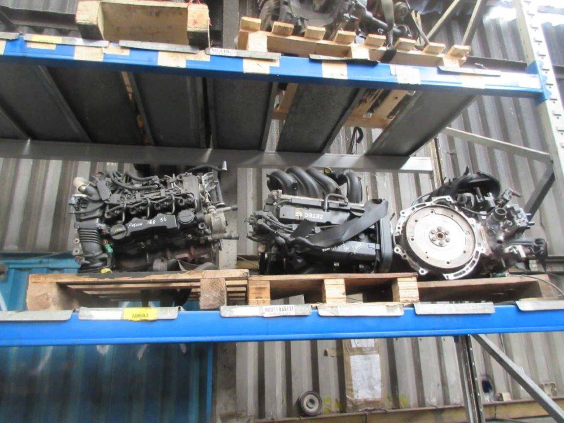 13 assorted engines plus 2 bays of pallet racking including Z16 XER 1.6 Astra 07 Ecotec, HHDA - Image 5 of 6