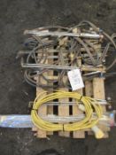 7 used and 1 as new oxyacetylene gas torches and 1 electric extension cable