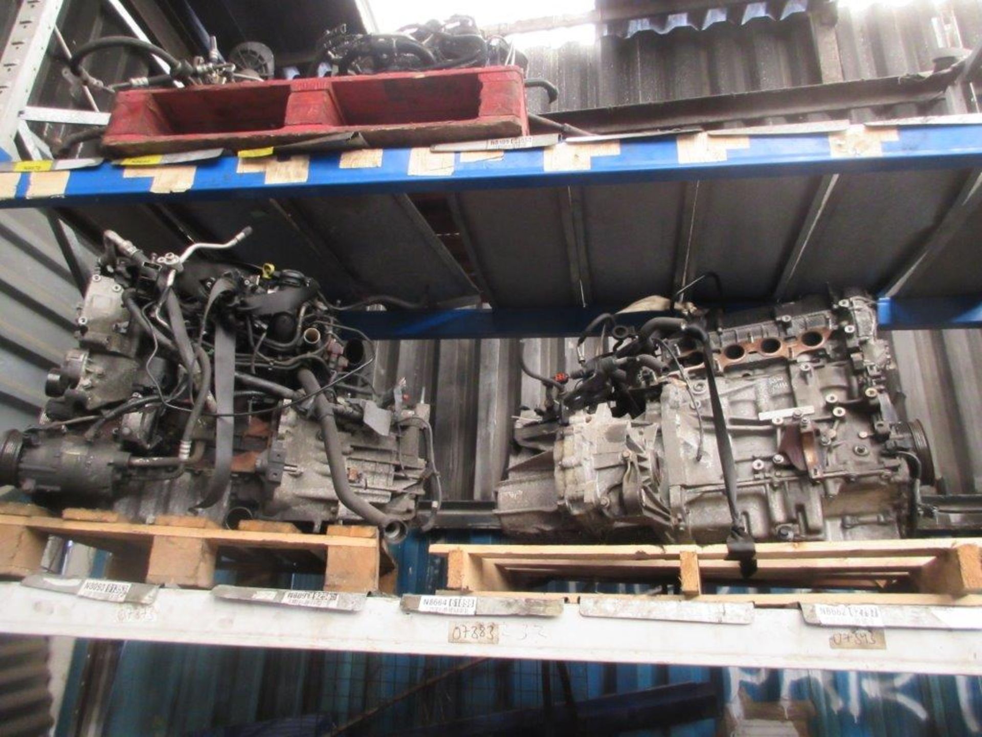 13 assorted engines plus 2 bays of pallet racking including Z16 XER 1.6 Astra 07 Ecotec, HHDA - Image 2 of 6