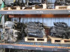 20 assorted engines including 2 bays of of pallet racking including, 216 XEP Astra 1.6P, ASDA