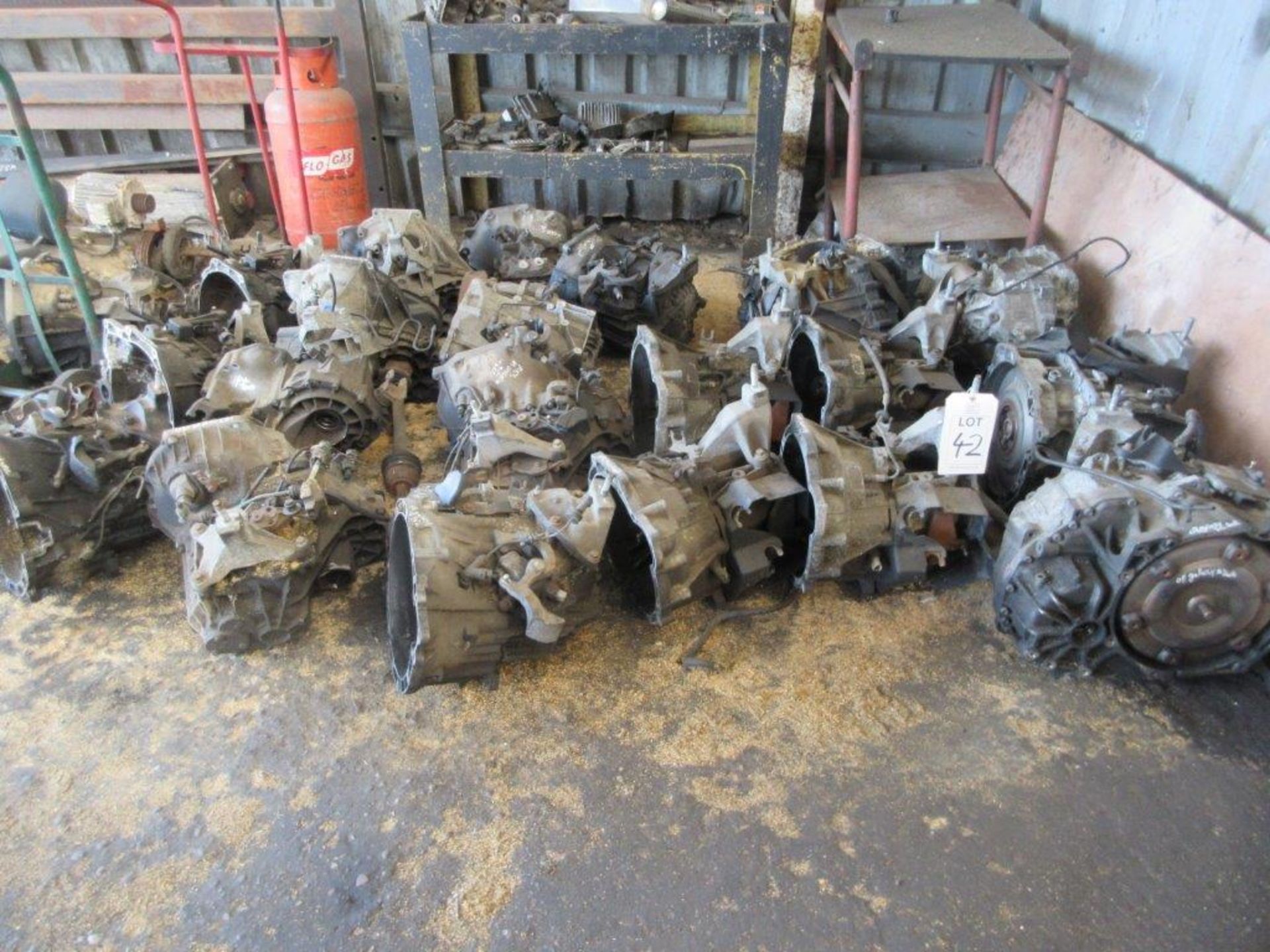 Quantity of circa 24 assorted gearboxes including 08 Galaxy 2.0L auto, 08 Galaxy auto, Mk 3 Ford, Mk