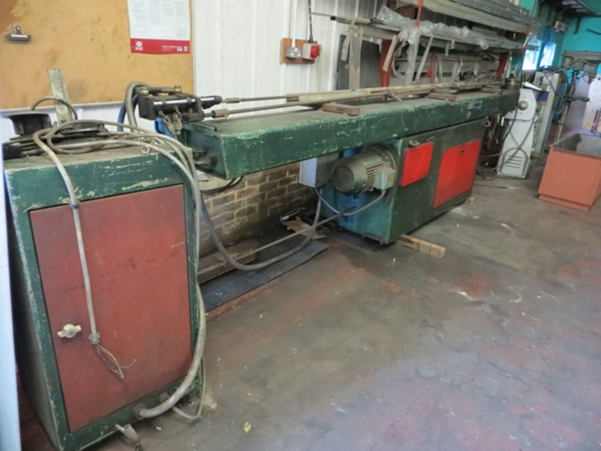 Addison Peorazzoli three phase foot operated tube bender 4300mm c/w eight settings. *NB: This item