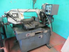 Tomet Three Phase Semi Automatic Double Mitre Bandsaw model 350 SXD Hydro (2008) s/n 08042433 c/w