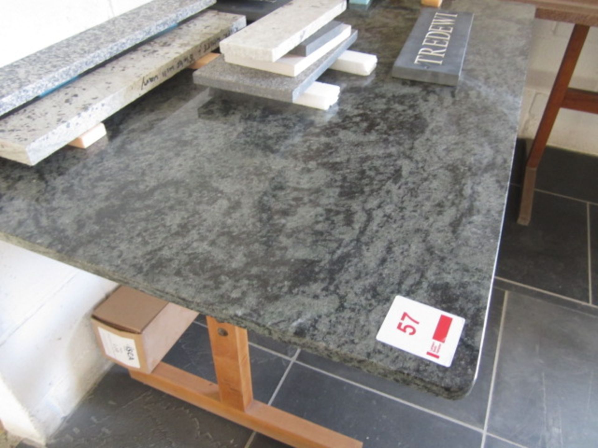 Marble top table, approx. size 1800mm x 1300mm - Image 2 of 2
