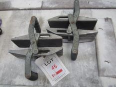 2 x Fraguli manual slab clamps
