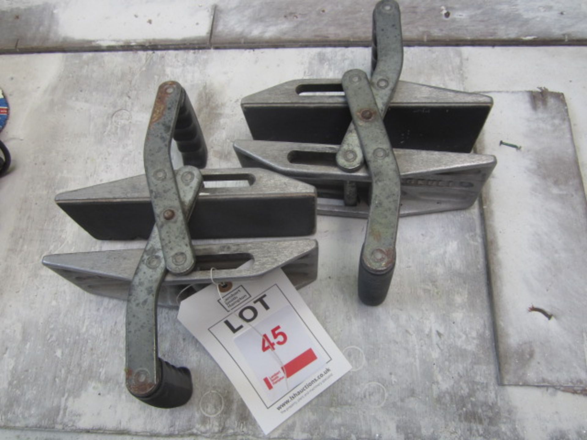 2 x Fraguli manual slab clamps