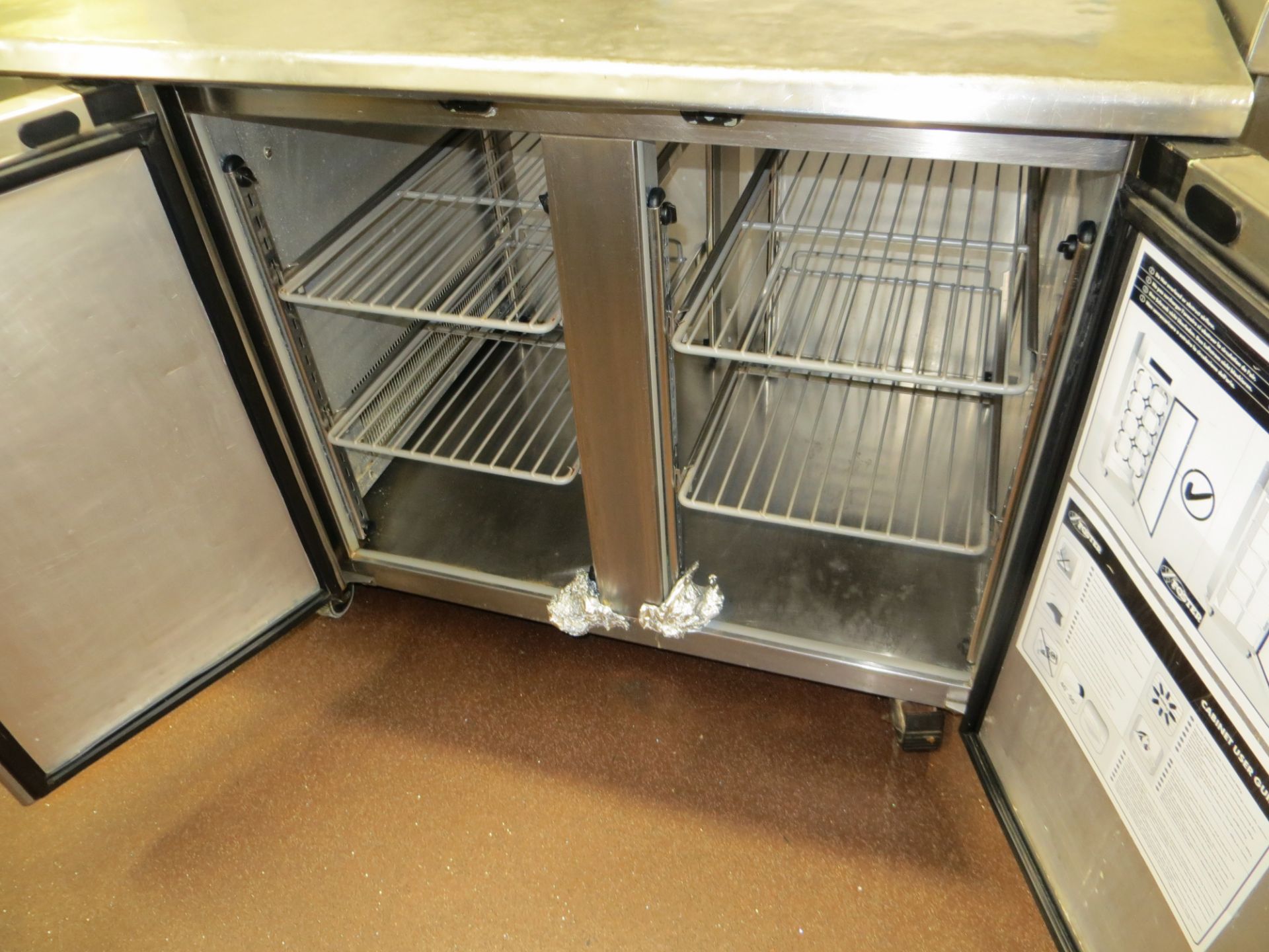 Foster Gastronorm Supra +1°/+4° two door mobile stainless steel under counter chiller - Image 2 of 2