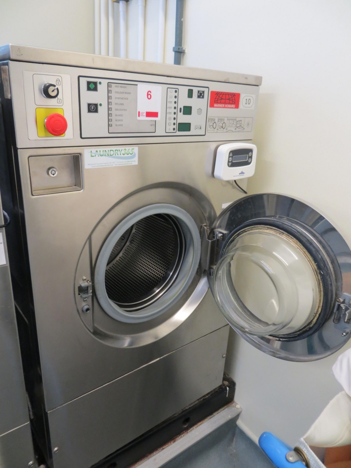 Primus FS10 10Kg stainless steel commercial washing machine (2006) 9Kw s/n 10F005994 c/w P&G