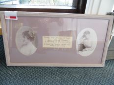 Framed pictures of Dorothy Swift Strawson nee Bayles