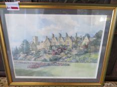 Framed & signed limited edition print of an original painting by Charles Bone Burswood 327/500