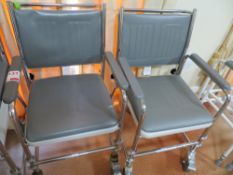 Two SZ-Aid-APT mobile commodes s/n 00279519 & 01159941