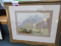 Framed print of a painting by W Hanford