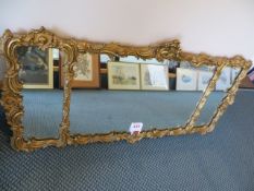 Old style framed mirror