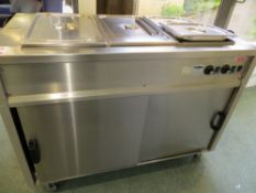 Moffat 3V3 mobile bain marie and hot cabinet s/n 66290 240v