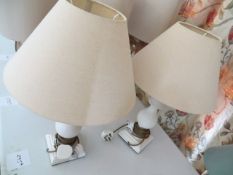 Two Side lamps & shades