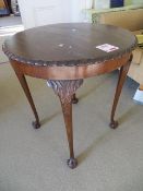 Claw legged 650mm side table