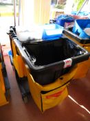 Rubbermaid 6183 mobile cleaning/Janitor trolley c/w accessories as lotted