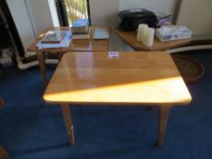 Three coffee tables (not including contents)
