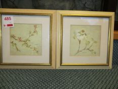 Two matching framed Laura Ashley prints Dogwood & Cherry Blossom