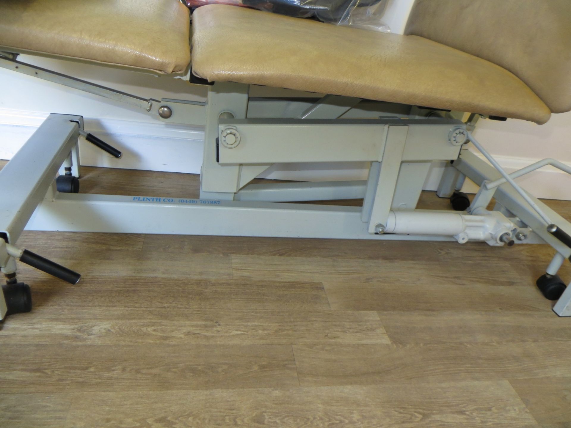 Contents of Pilgrim Reablement Gym to include height adjustable massage table, a set of remedial - Image 2 of 6