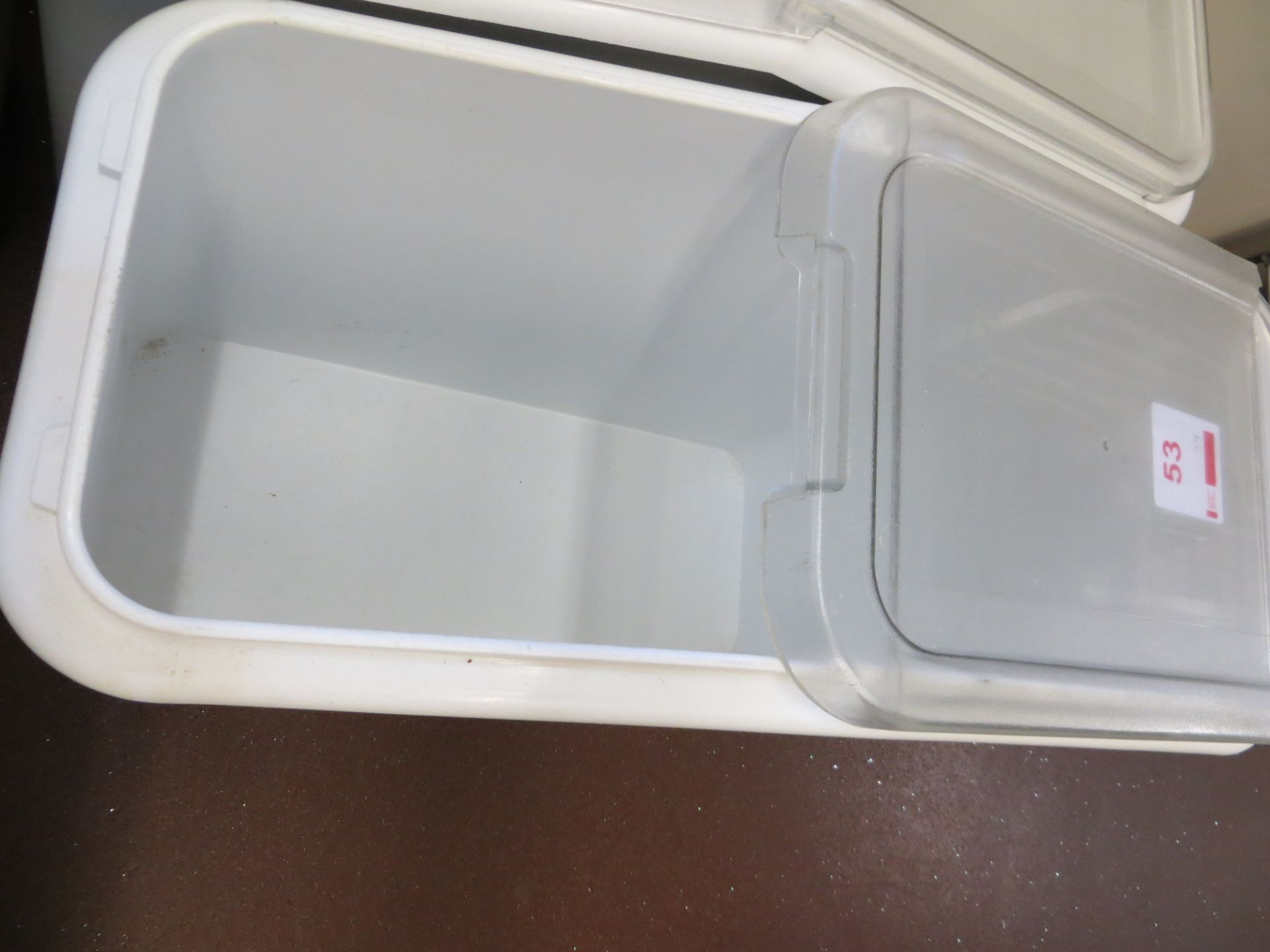 Four mobile plastic dry food storage bins - Image 2 of 2