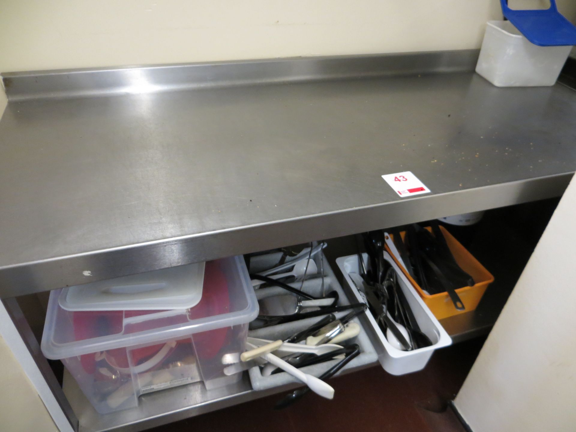 Twin shelf stainless steel prep bench 1500mm x 600mm