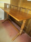 Two wooden dining room tables1220mm x 690mm