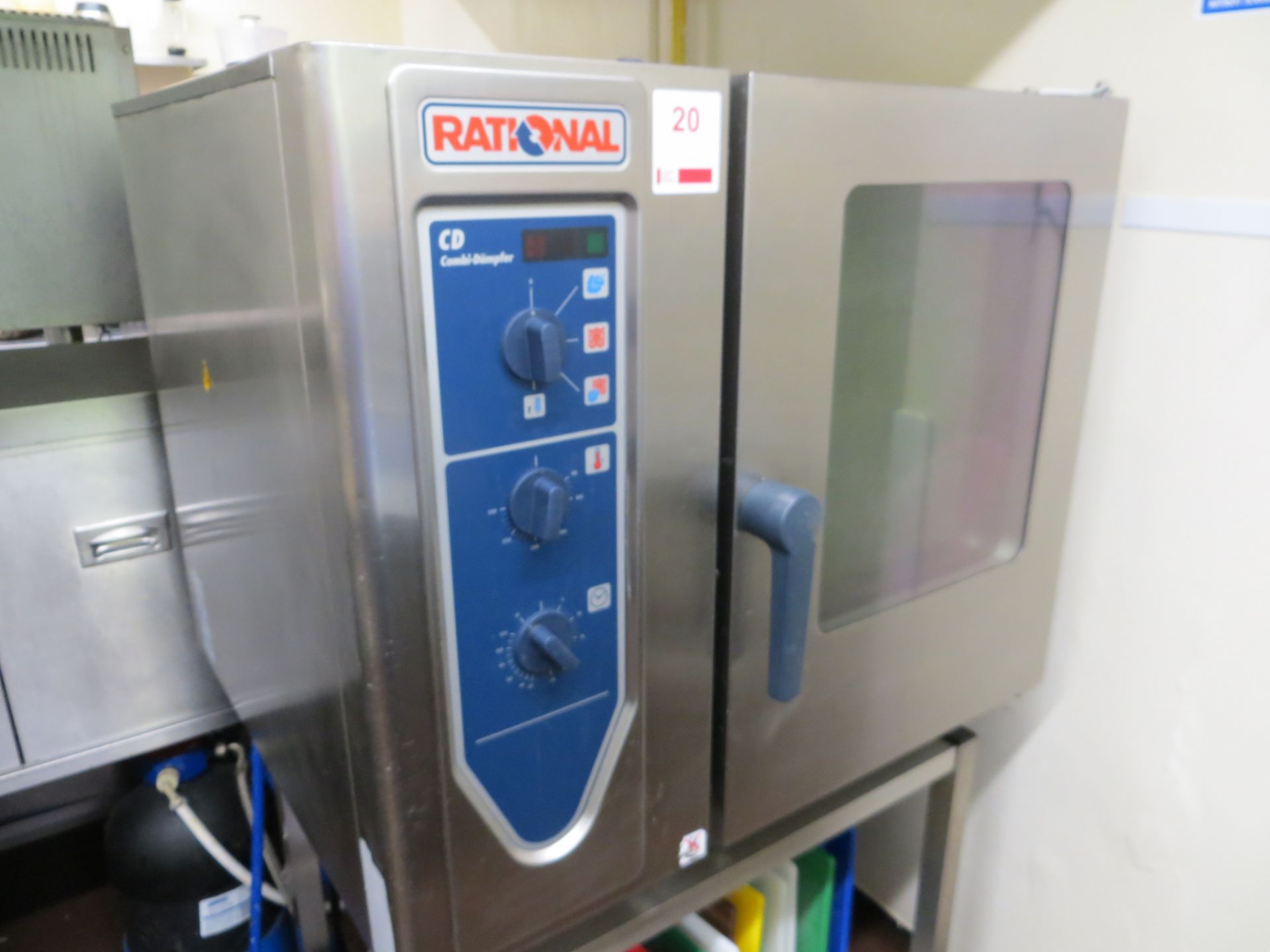 Rational CD Combi Dampfer three phase electric oven c/w stand. **NB A work Method Statement and