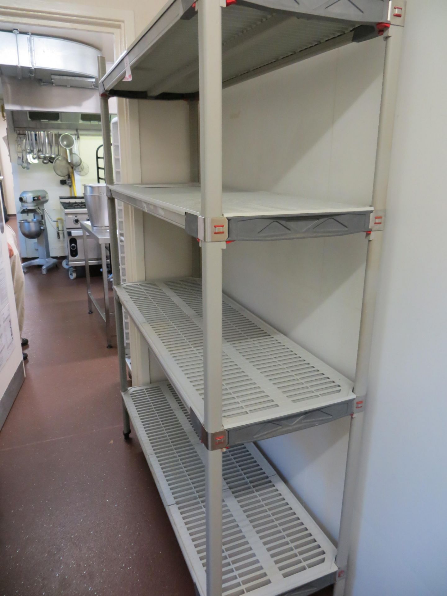 Three 4 tier Catering Shelf Units Length 1360mm x width 400mm x height 1900mm - Image 3 of 3