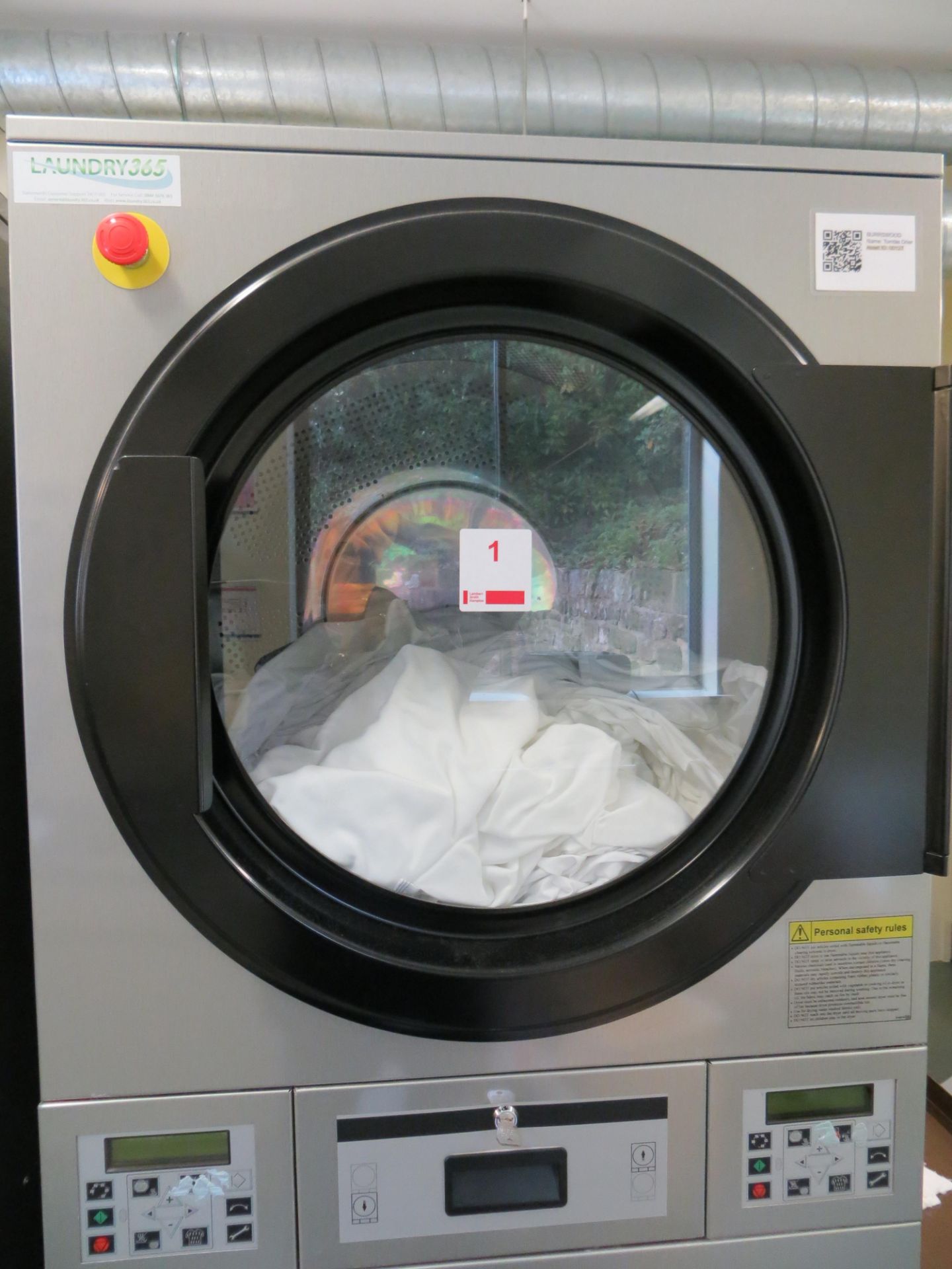 Primus T1313 Dual Drum 2x13Kg Stacked Commercial Gas Tumble Dryer s/n BTD 002004NV 240v (2008) Gas - Image 4 of 4