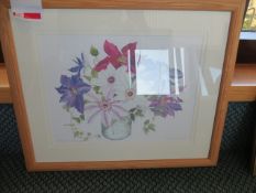 Framed print by AF Silverthorn Mixed Clematis