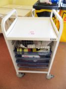 Sunflower 5 drawer metal framed mobile trolley