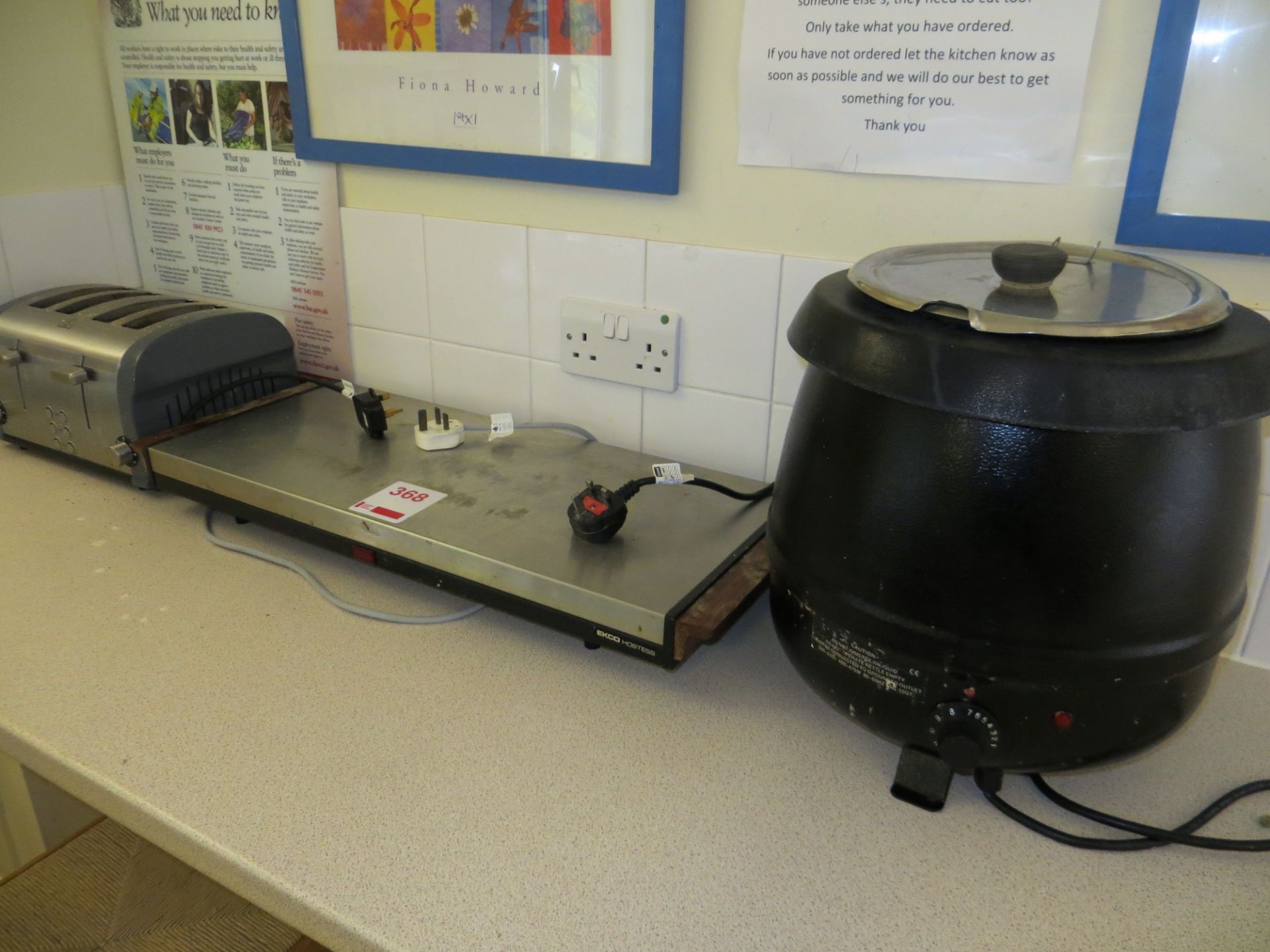 Soup warmer, hotplate & toaster
