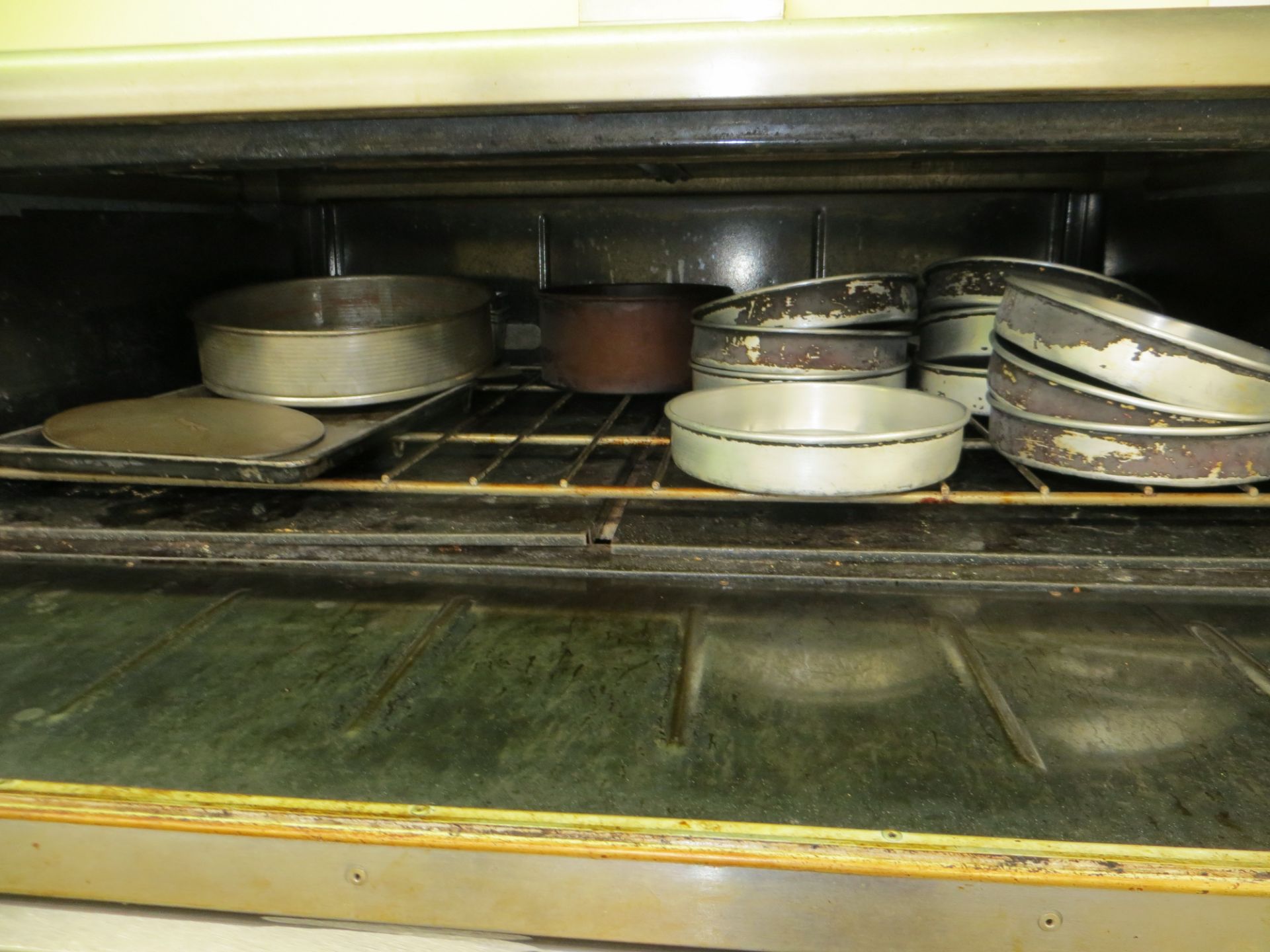 Two Falcon stainless steel gas pizza ovens (joined) c/w stand. NB A work Method Statement and Risk - Image 2 of 3