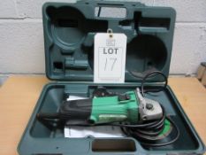 Hitachi G12SS angle grinder in carry box