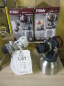 2 Titan Finefinish XVLP spray guns - 1 unused