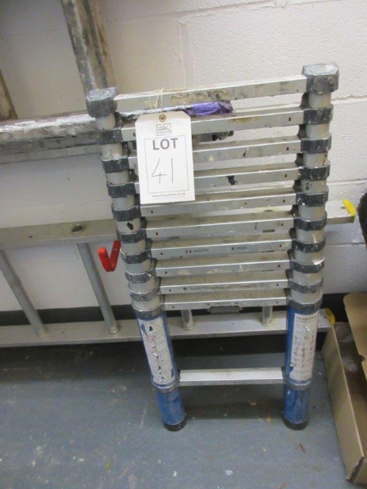 Aluminium telescopic ladder, 3.2m
