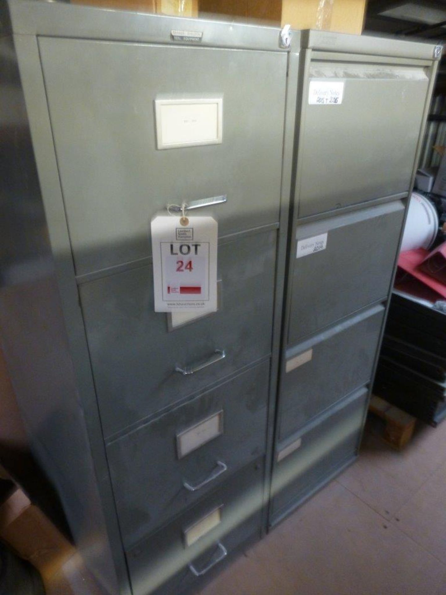 9 various 4-drawer steel filing cabinets (Located on mezzanine floor) - Image 2 of 2