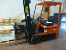 BT Rolatruc Model CB1800 F battery powered counter-balance fork lift truck, capacity: 1,750Kg with