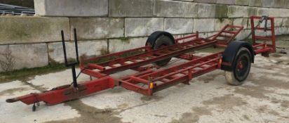 Single axle car trailer