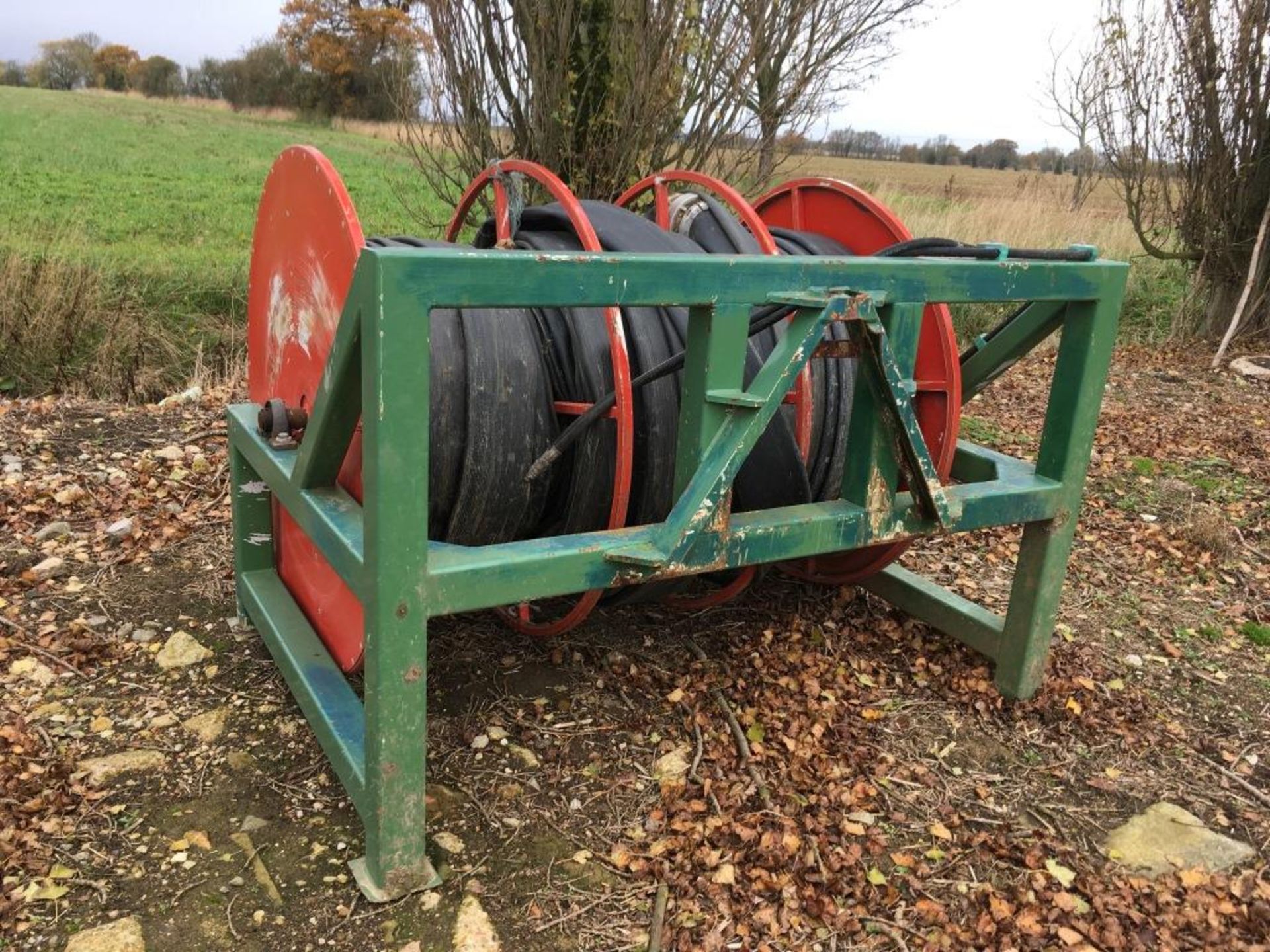 Front / rear mounted hydraulic powered hose reeler with a quantity of hose - Image 2 of 3