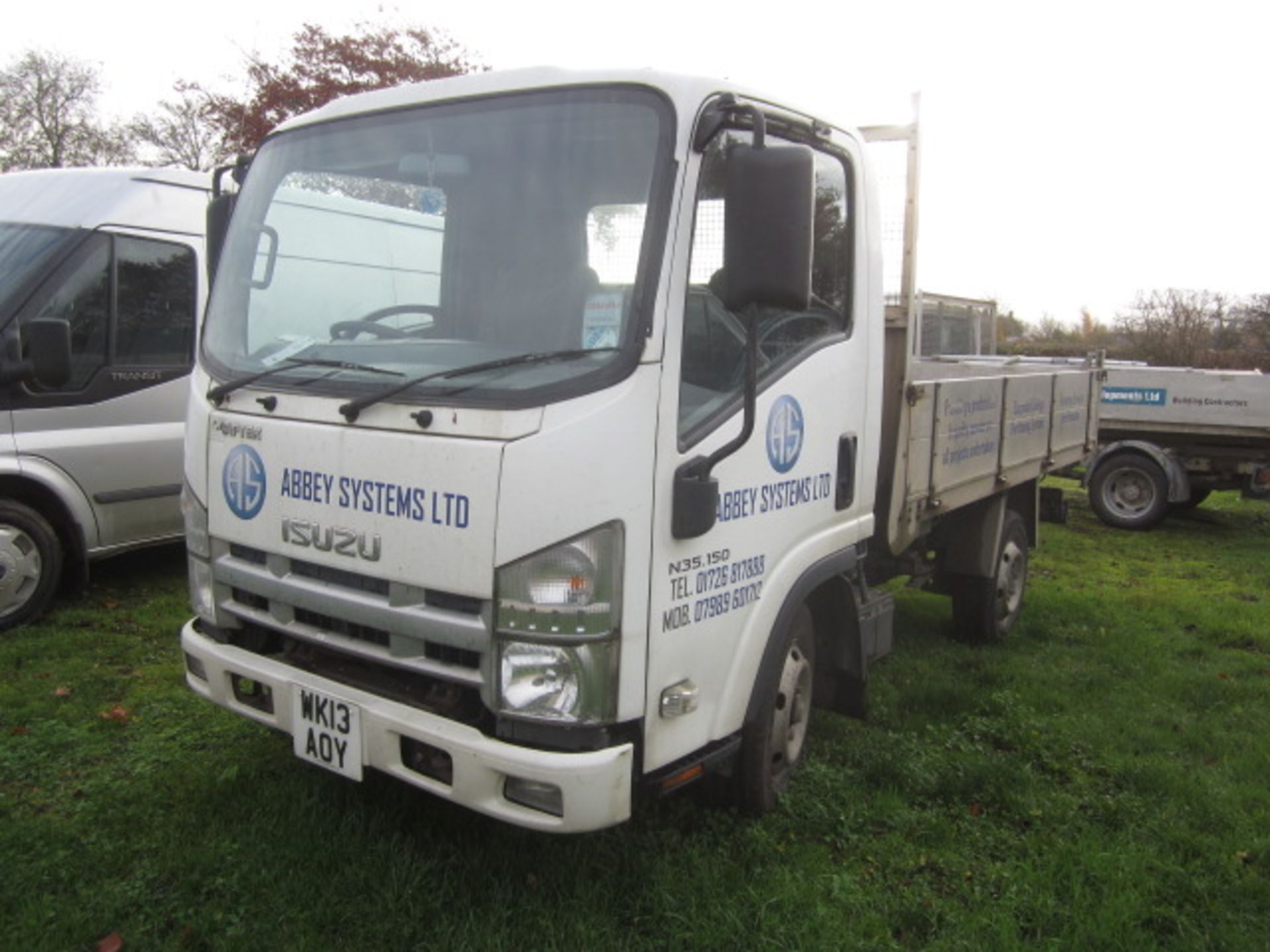 Isuzu Grafter N35.150 150bhp dropside tipper Registration: WK13 AOY Recorded mileage: 178,830 MOT: - Image 2 of 10