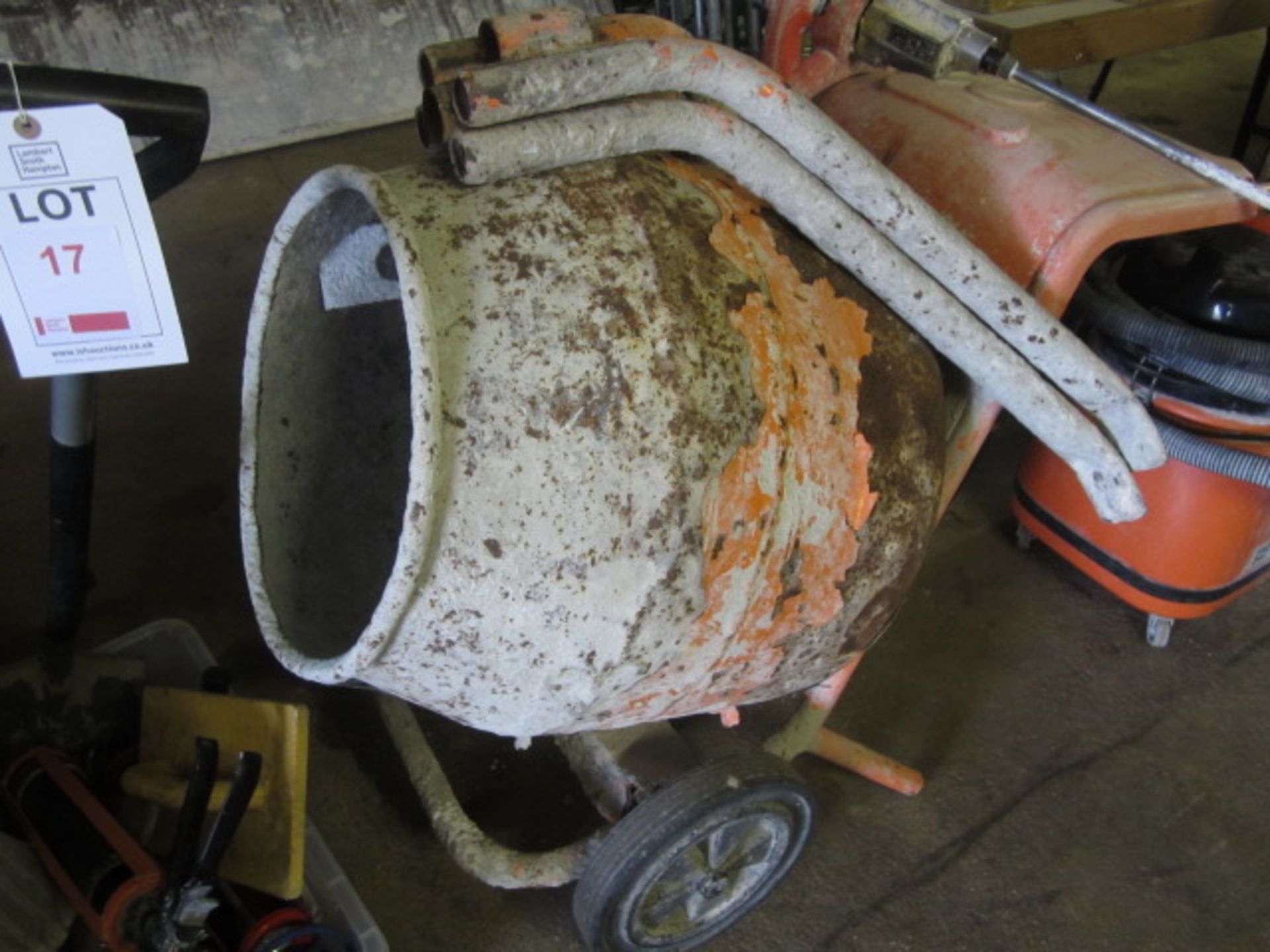 Vitrex paddle mixer, Cement mixer with stand (spares or repairs), assorted handtools including - Image 2 of 5